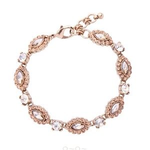 Goldtone Crystal Marquis Bracelet